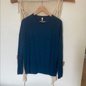 Athleta Teal Long Sleeve Top medium
